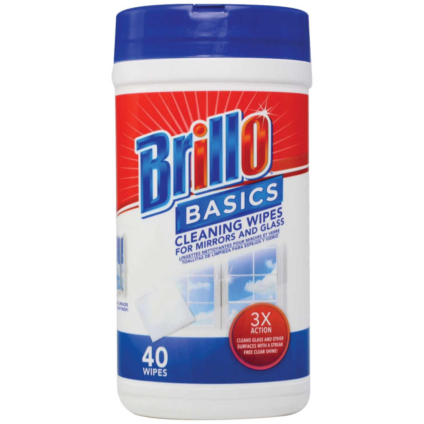 Brillo Basics 5.9 In. x 7.9 In. Wipes Glass Cleaning Wipes (40-Pack) -  McCabe Do it Center